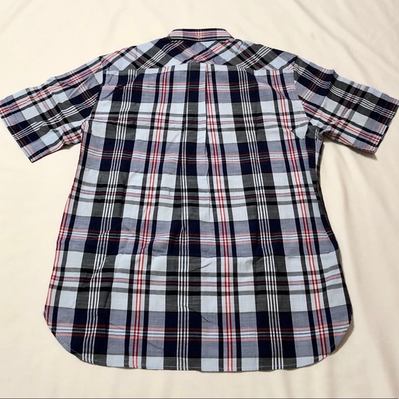 Tommy Hilfiger Plaid S/S Collared Button Down - M - Picture 7 of 8